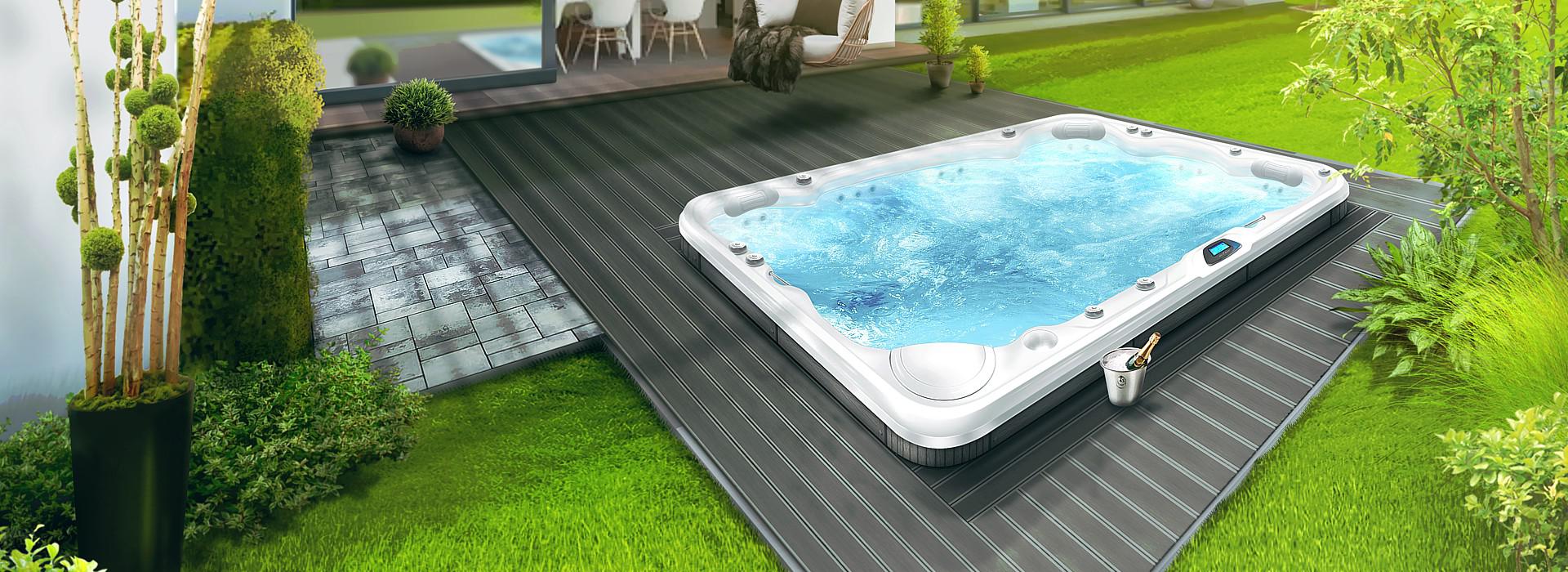 Giant hot tub for whole family by Canadian Spa International®