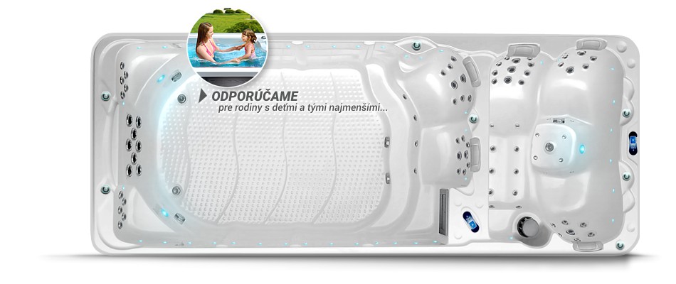 Bazén s protiprúdom Nautilus XL pre rodiny s deťmi od predajcu SPA-Studio® v Bratislave