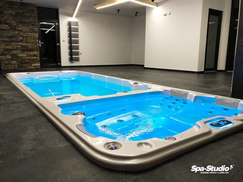 Systém riadeného protiprúdu s novou generáciou trysiek TYPHOON od výrobcu Canadian Spa International®, vám ponúka relaxačné aj športové plávanie a to každý deň u vás doma.