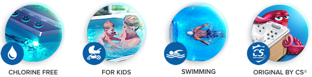 Swim spa Canadian Spa International® - plavecké bazény s vodním protiproudem.