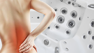 bederní support vířivé vany Nemo Triton pro úlevu dolní části zad